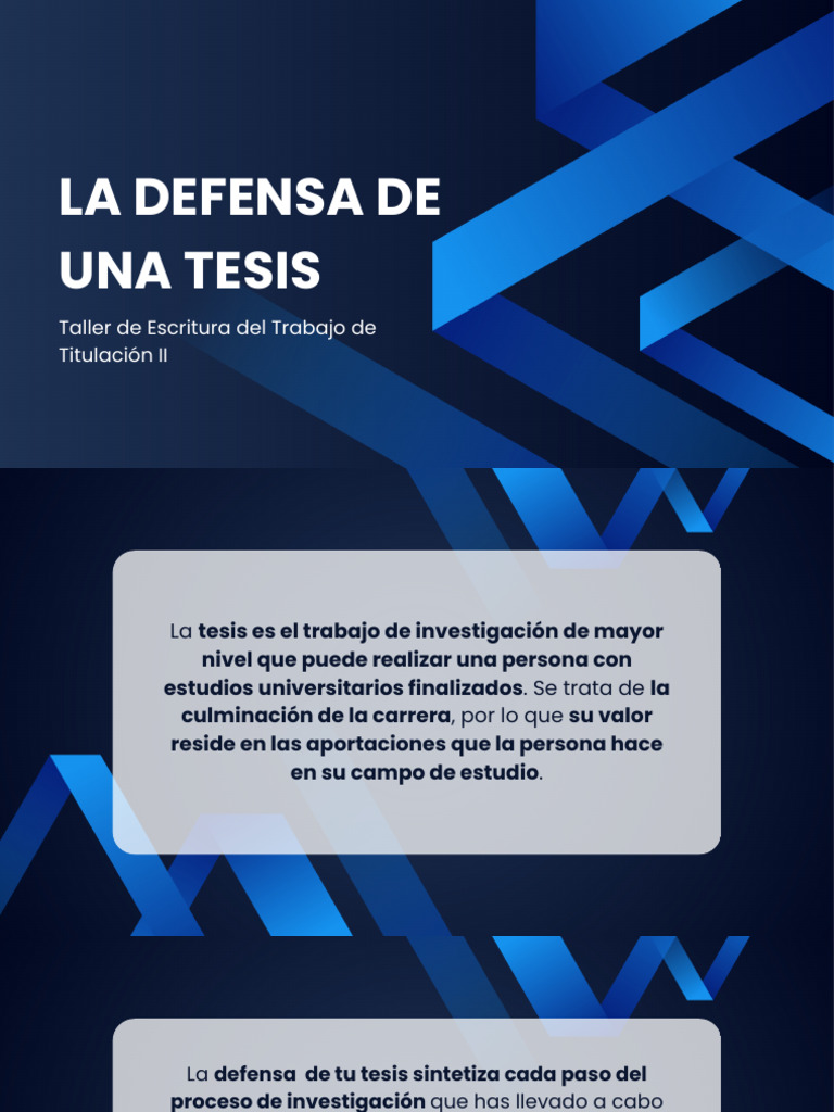 La defensa de una tesis | PDF | Conocimiento