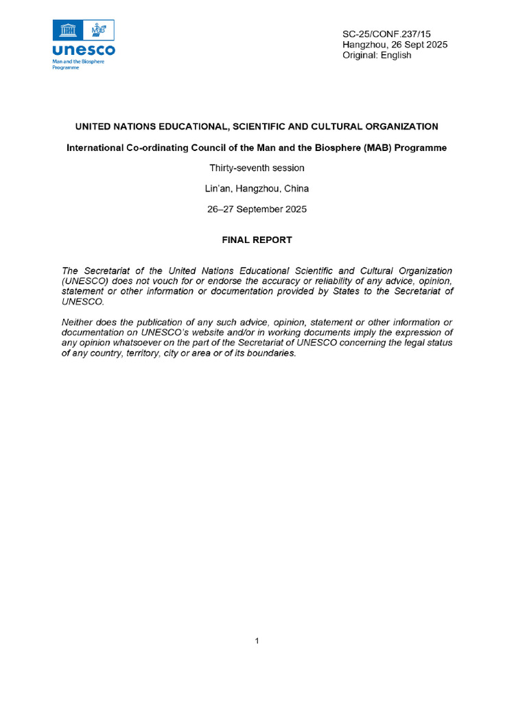 Final Report - UNESCO Digital Library | PDF
