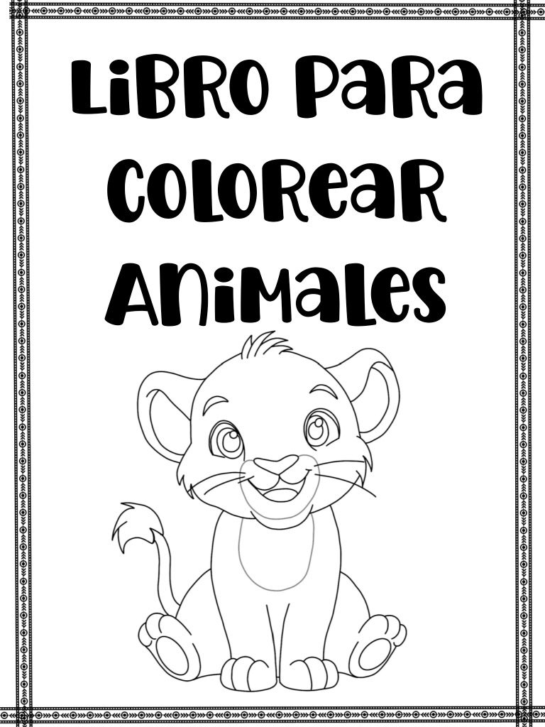 Libro de Animales para Colorear | PDF