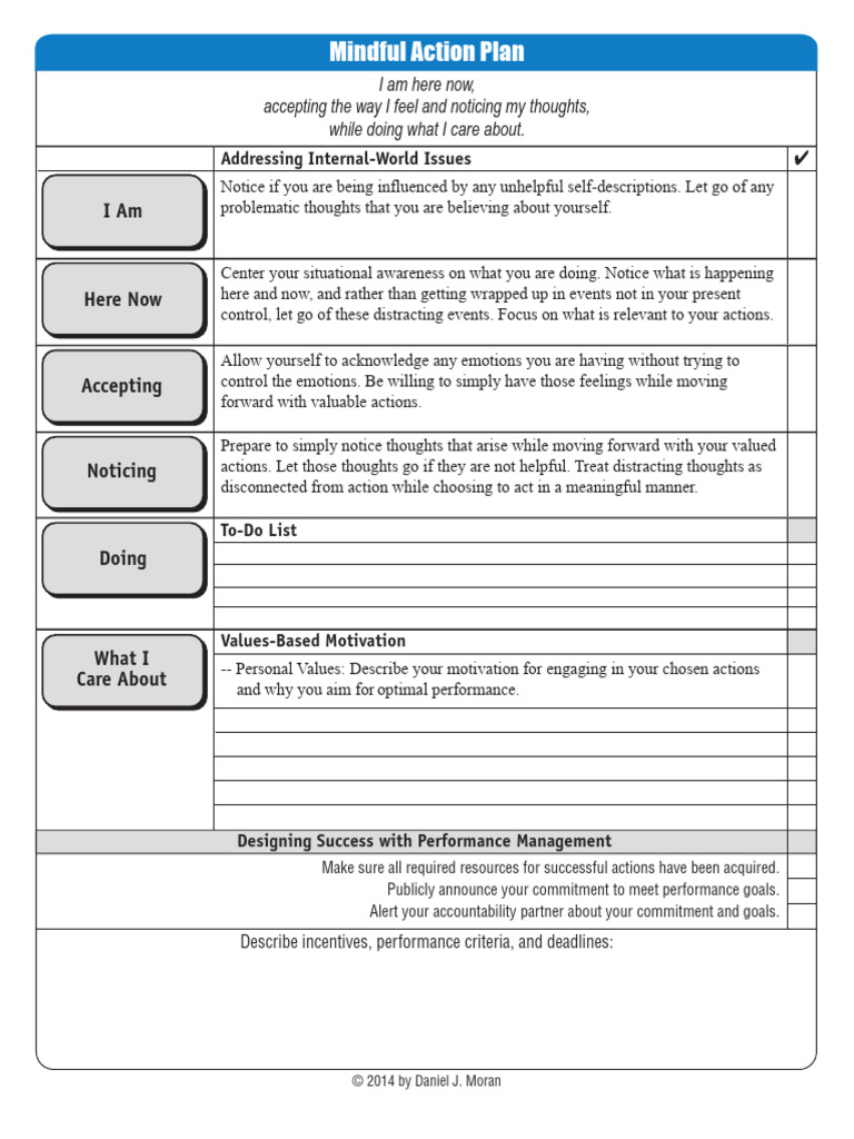 Minful Action Plan | PDF