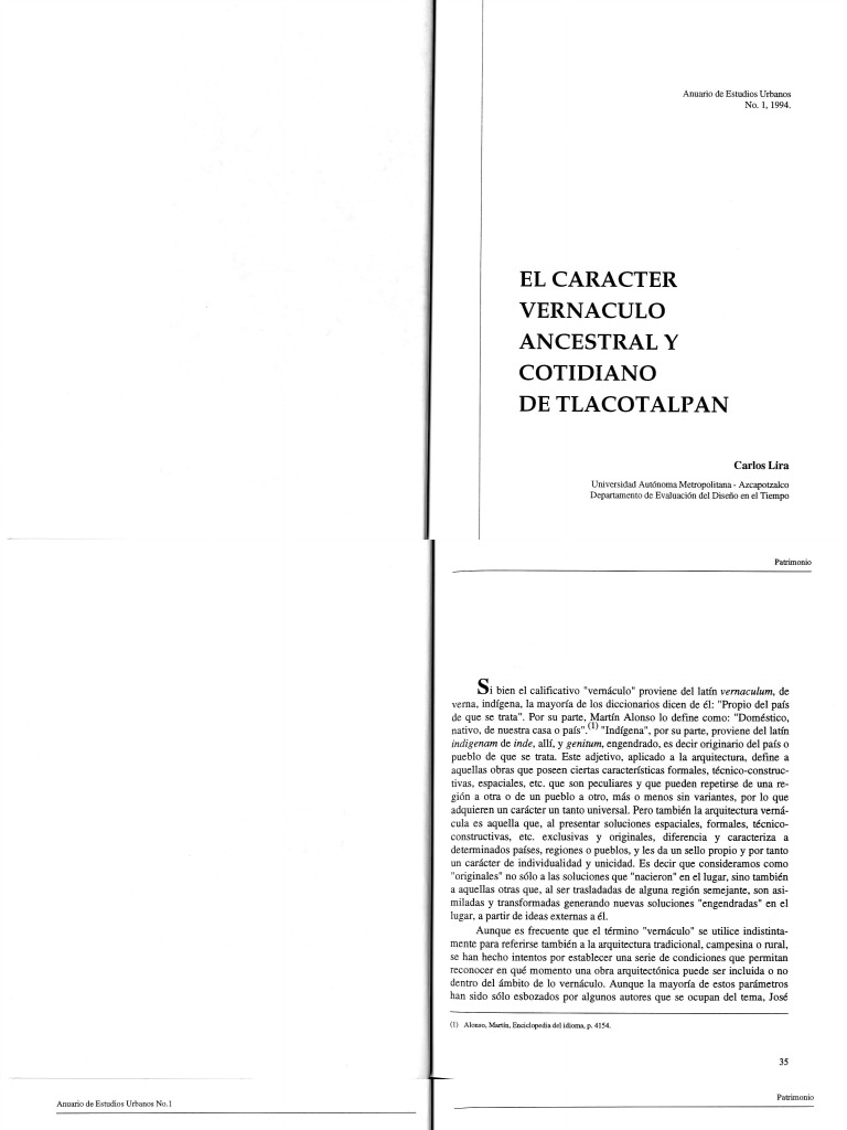 2 +El+Carácter+Vernaculo+Ancestral+y+Cotidiano+de+Tlacotalpan | PDF