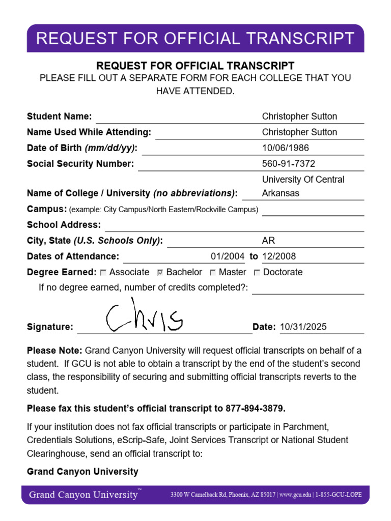 Christopher Sutton - NMBMBUS14B-G20251106 - Transcript Request ...