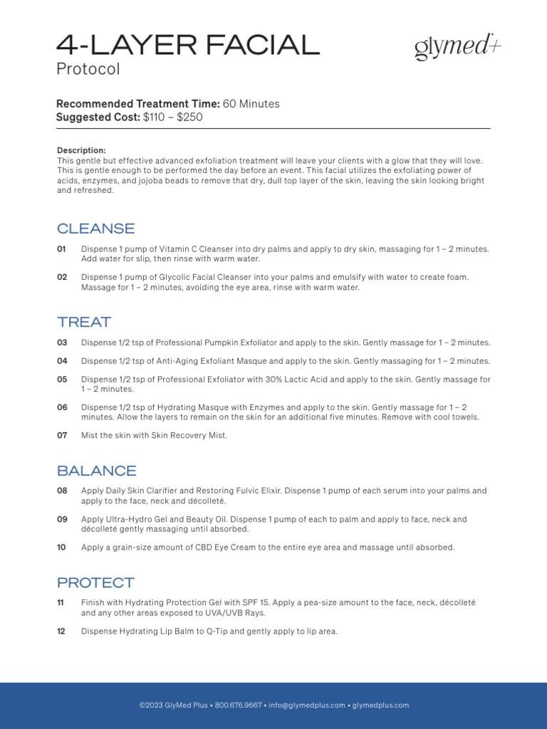 4LayerFacial Protocol 0324 | PDF