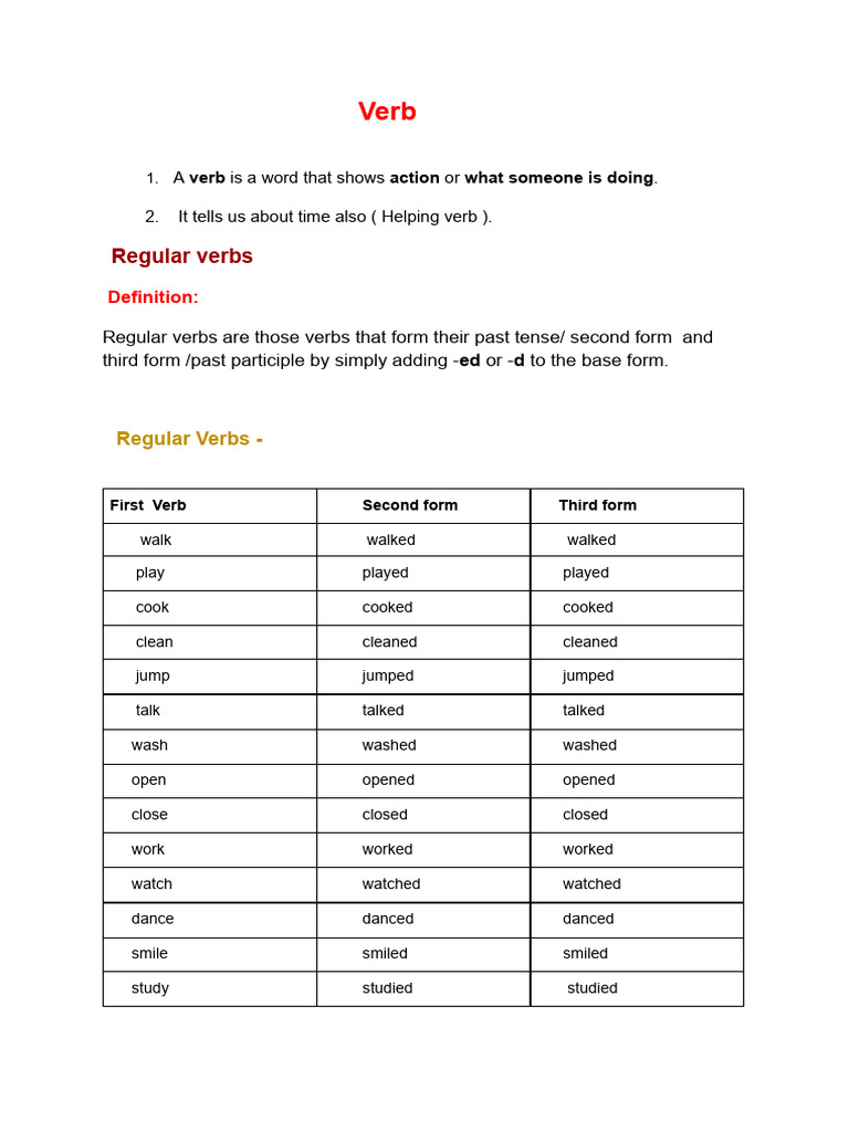 Introducing Verb | PDF | Verb | Morphology