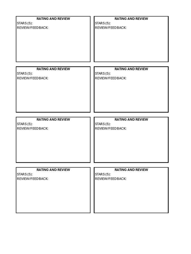 Feedback Forms | PDF