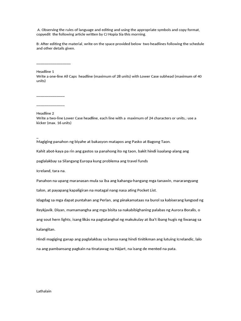 Facts Sheet B | PDF