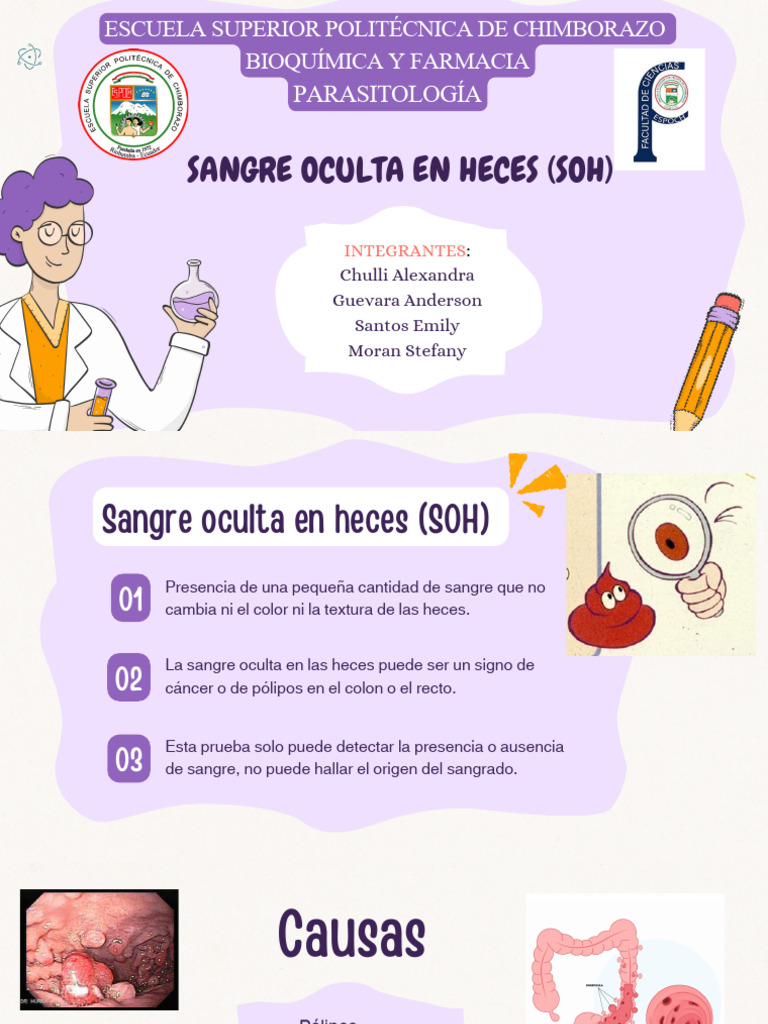 Sangre Oculta en Heces | PDF | Cáncer colonrectal | Heces