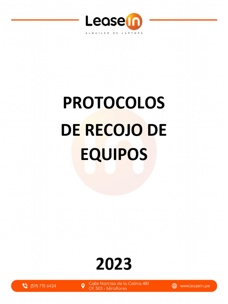 Protocolo de Recojo de Equipo | PDF | Informática