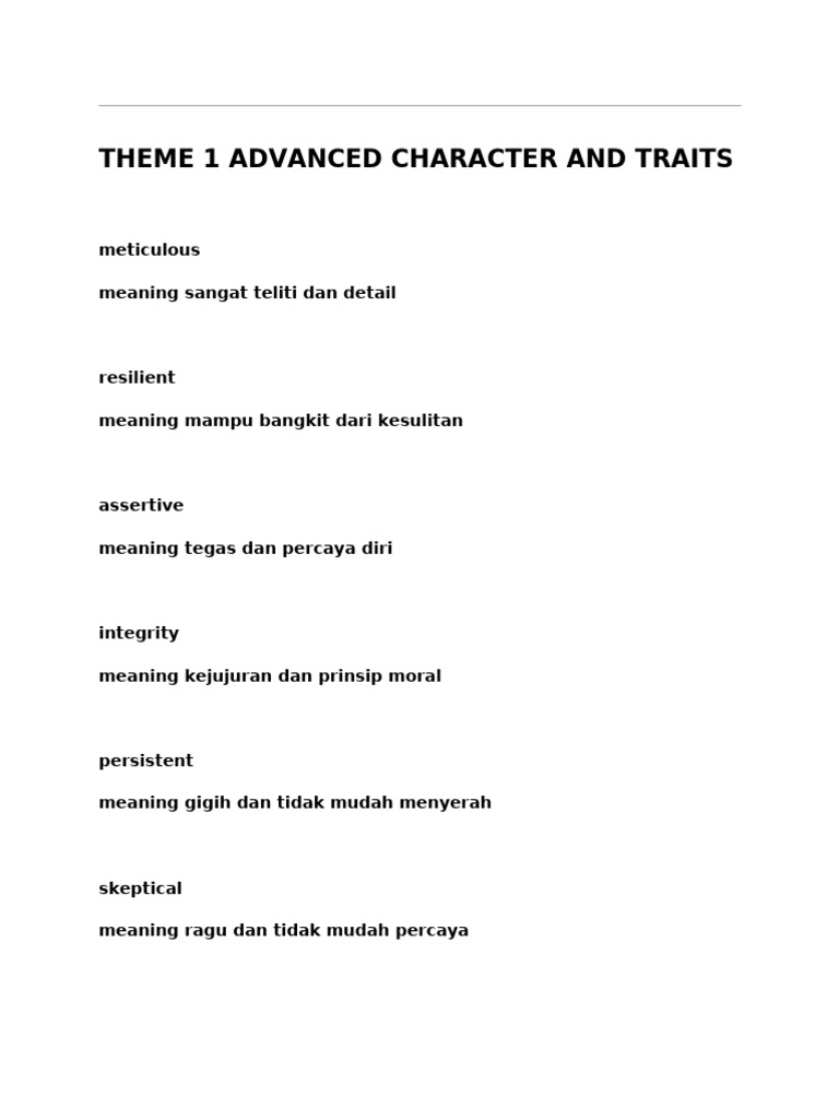 Advanced Words | PDF