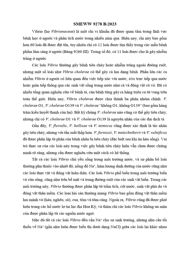 Smeww 9278 Vibrio | PDF
