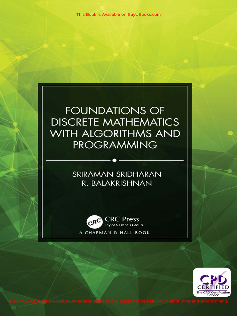 Foundations of Discrete Mathematics With Algorithms and Programming PDF ...