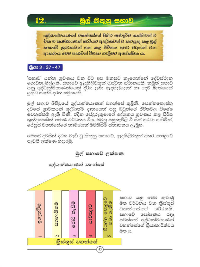 Grade 07 Christianity Textbook Sinhala Medium - New Syllabus 55 57 | PDF