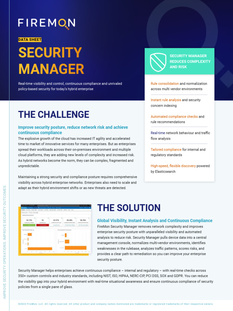 Security Manager Datasheet DS0027 en 1 | PDF | Regulatory Compliance ...