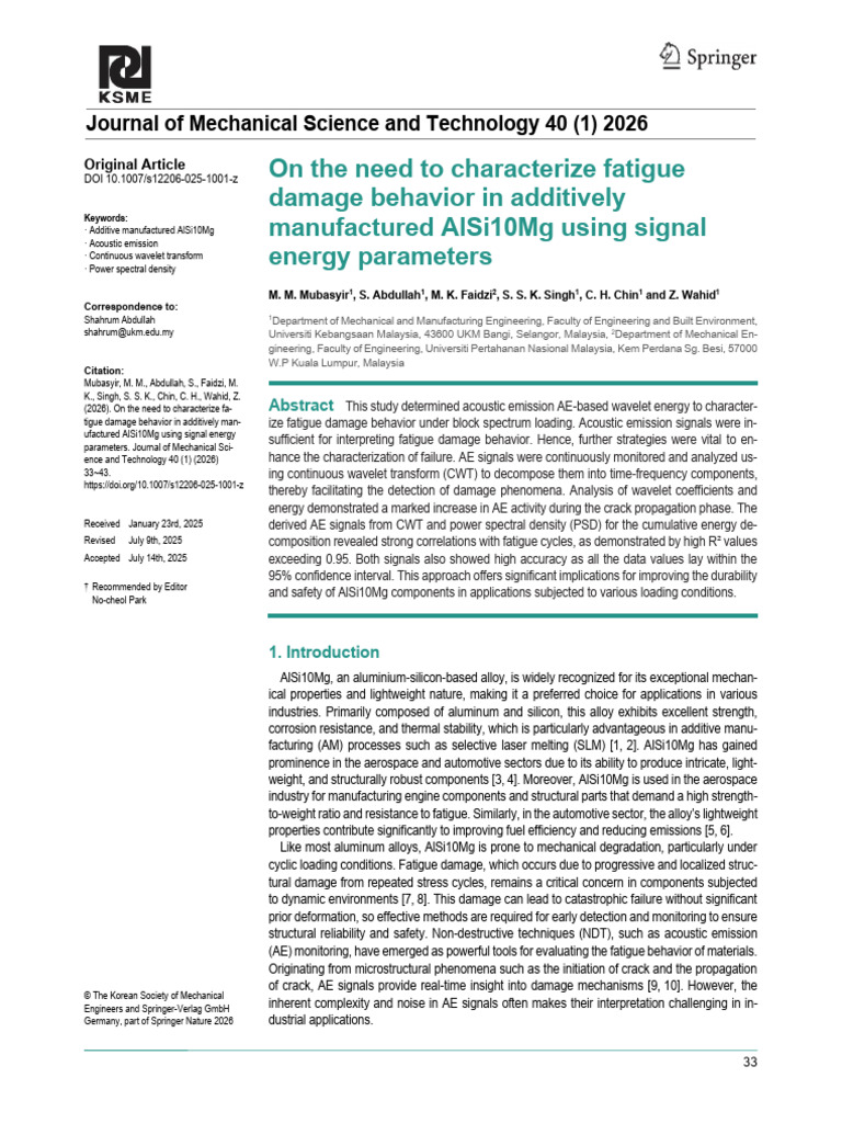On the need to characterize fatigue damage behavior in additively ...