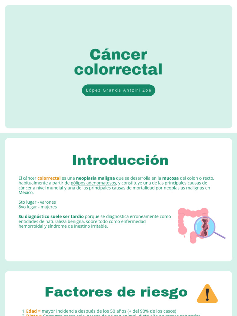 cáncer colorrectal | PDF | Cáncer colonrectal | Cáncer
