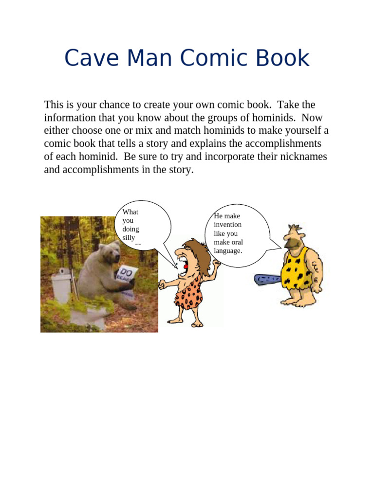 02 - Cave Man Comic Book | PDF
