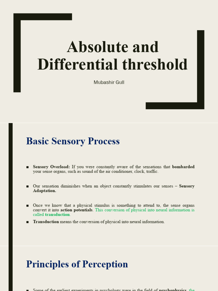 Signal Detection Theory | PDF | Senses | Perception