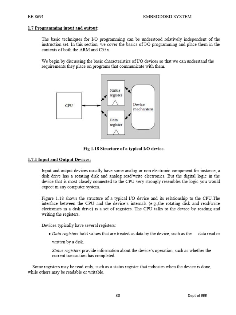 5.CPU IO Programming Exception Traps | PDF | Input/Output | Central ...