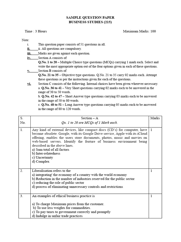 Sample Paper 1 | PDF | Dividend | Retail