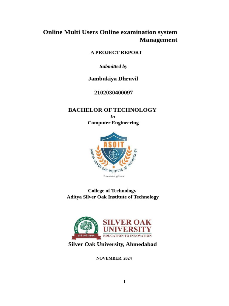 Online Examination System | PDF | Feasibility Study | Databases