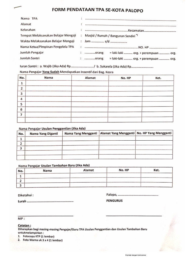 Form TPA | PDF