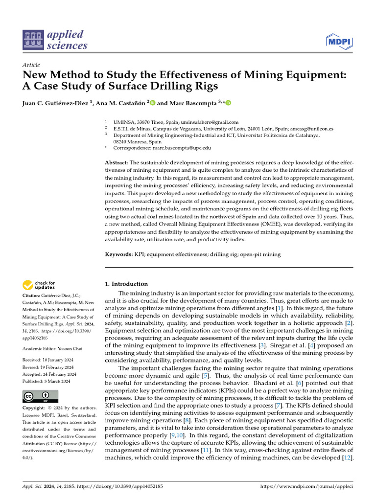 applsci-14-02185 | PDF | Reliability Engineering | Performance Indicator