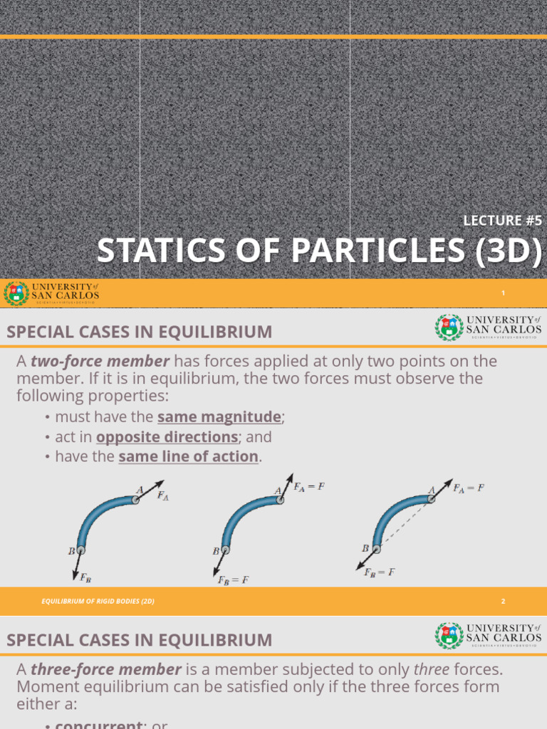 CES 2104 Lecture Notes 5 - Statics of Particles (3D) | PDF | Force ...