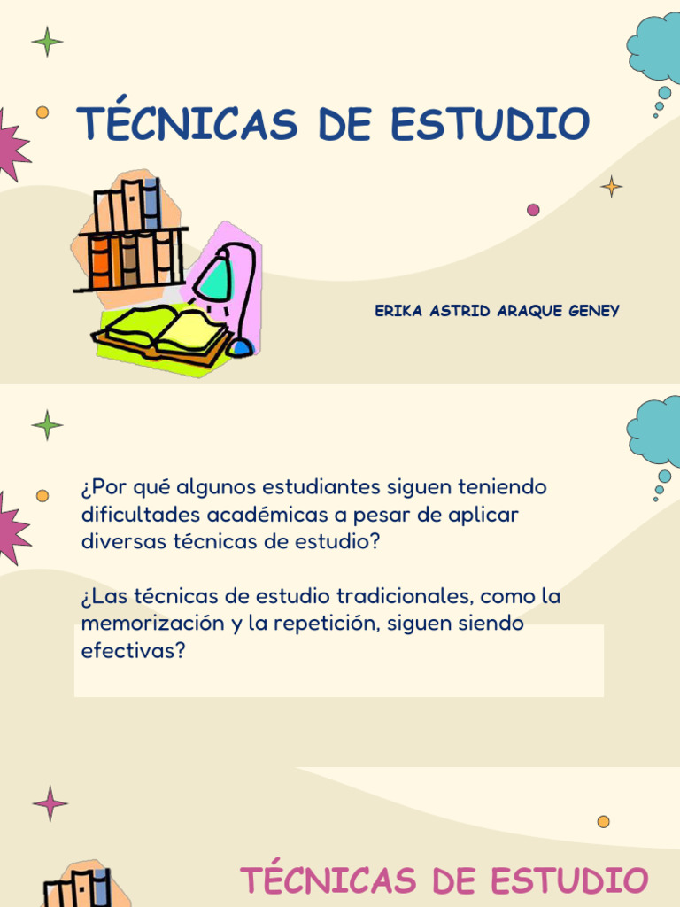 Técnicas de Estudio | PDF | Habilidades de estudio | Aprendizaje