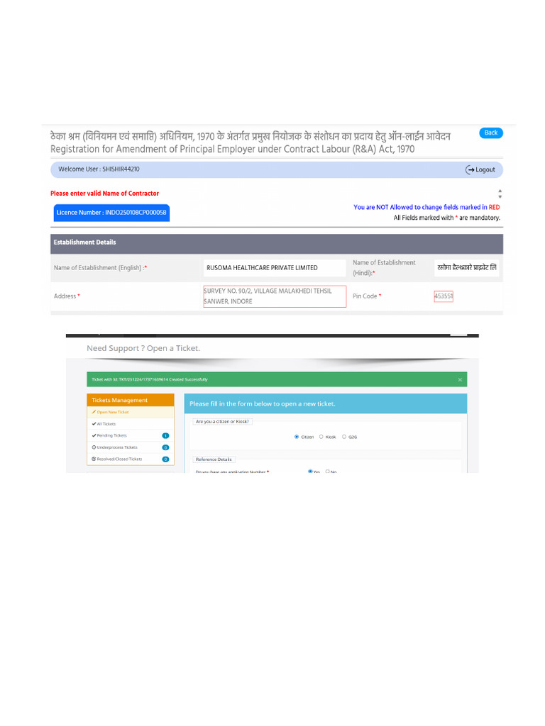 Labour Registration Issues | PDF