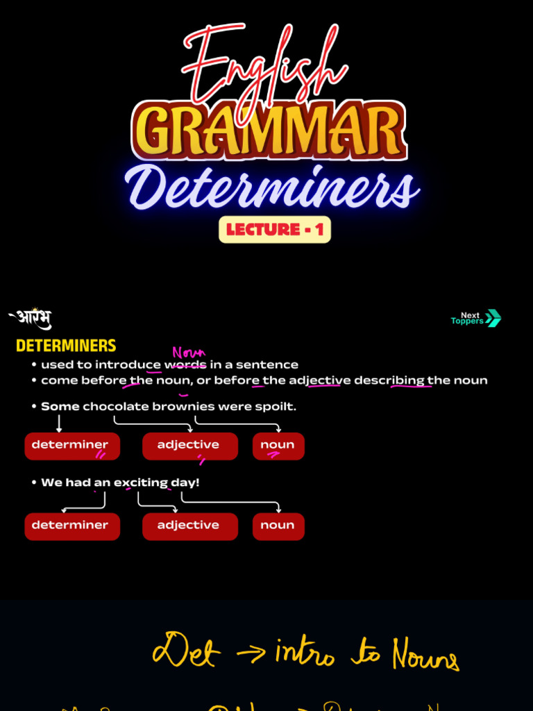 Determiners L1 | PDF