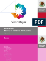 Vivir Mejor Manual de Identidad Gobierno Federal de Mexico