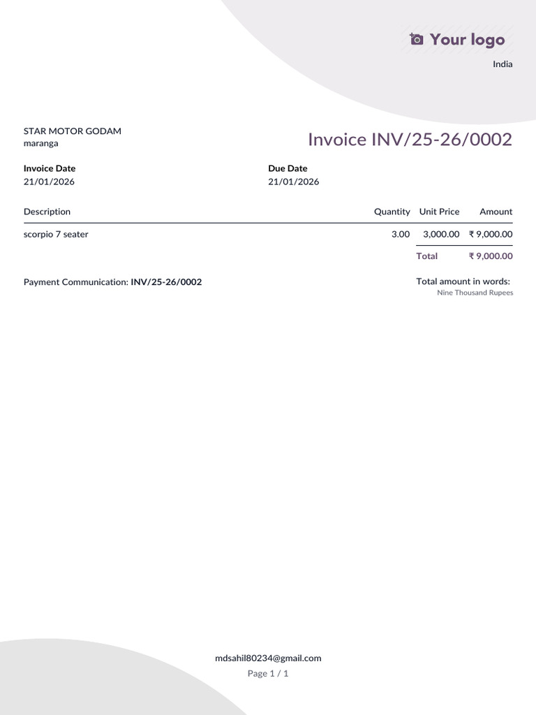 Inv 25-26 0002 | PDF