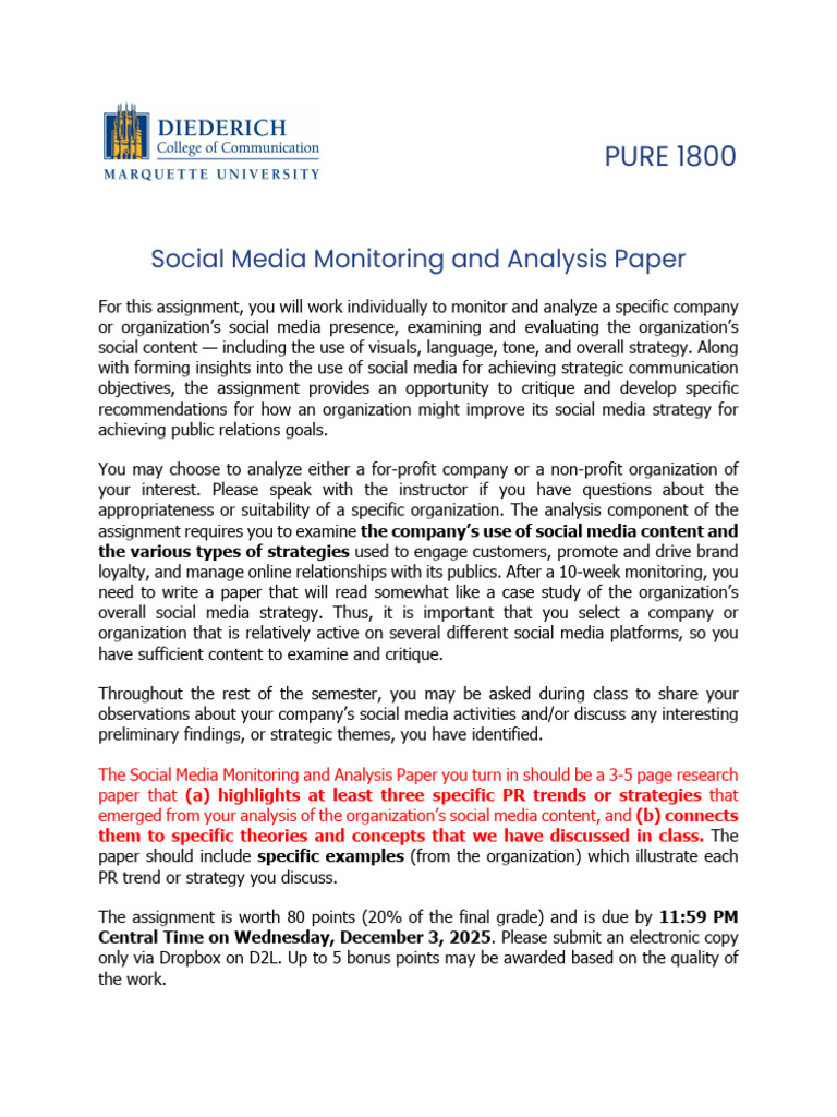 Social Media Analysis Paper | PDF