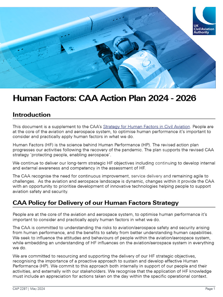 Cap2297v2 - Human Factors | PDF | Audit | Artificial Intelligence