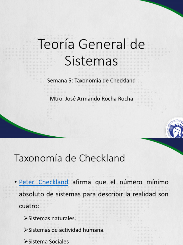 S5 - Taxonomía de Checkland | PDF