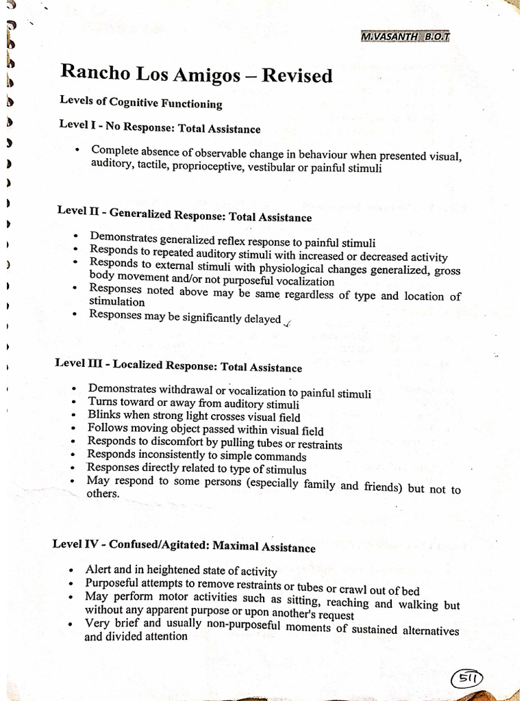 RLA Scale Vasanth | PDF