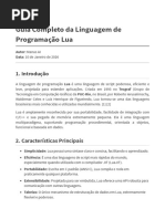 Curso Completo de Programação em Lua | PDF