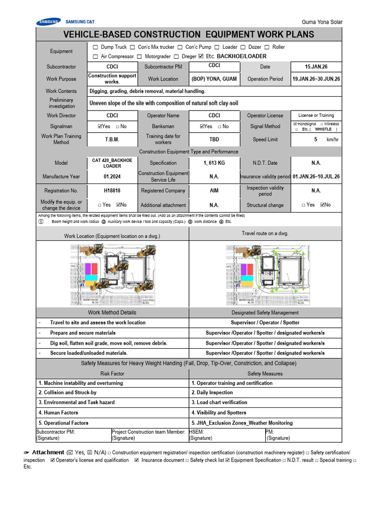 Heavy Equipment Work Plan_BACKHOE_LOADER | PDF | Loader (Equipment ...