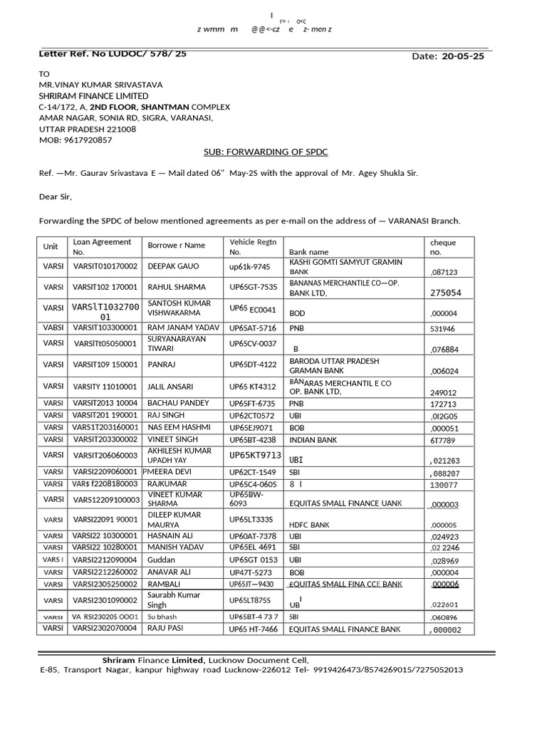 Acknowledgement SPDC Varsi Branch 0001 | PDF