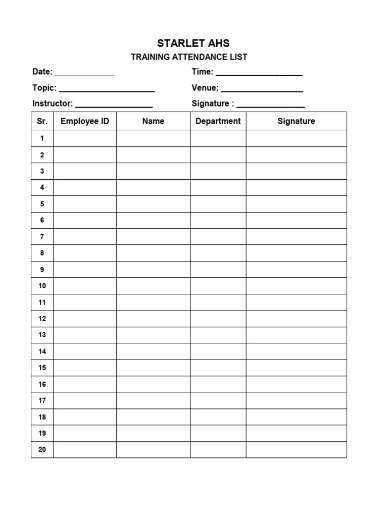 Training Record | PDF