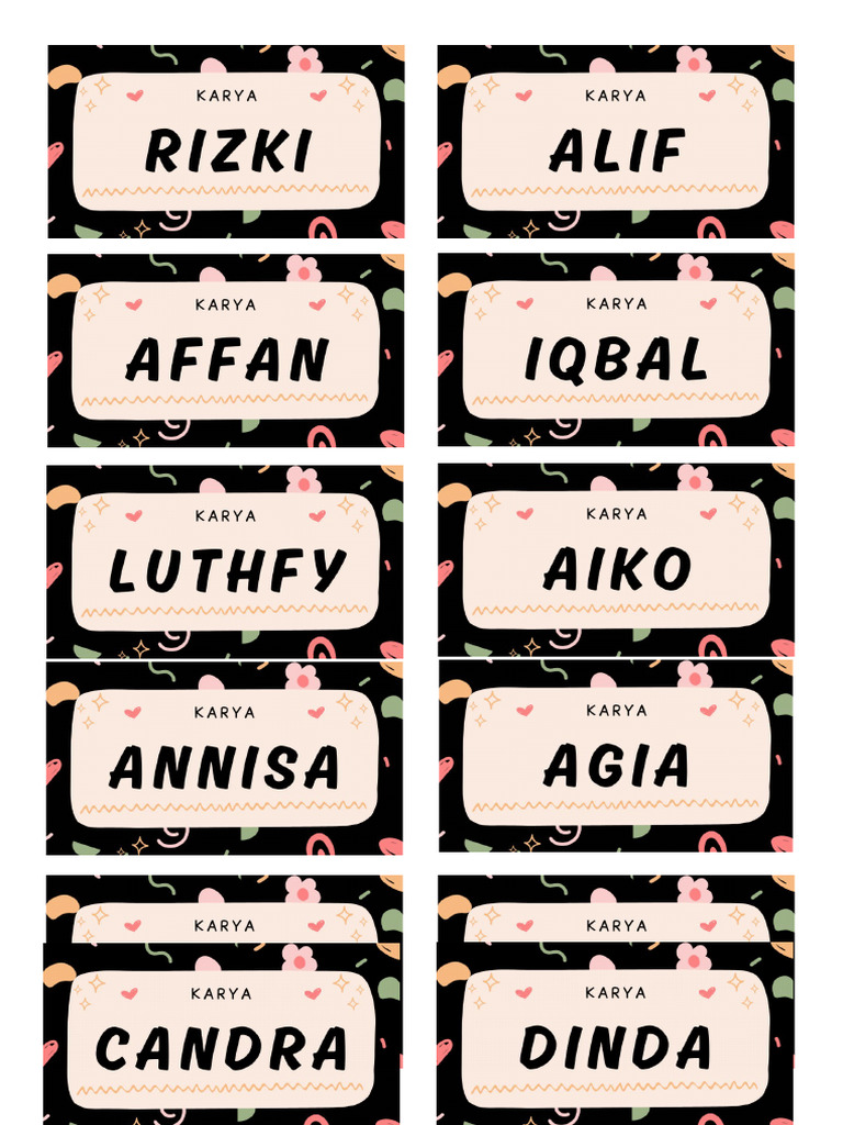 Label Nama | PDF