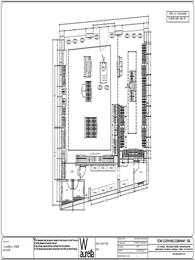 Furniture Layout - Wa Navsari | PDF