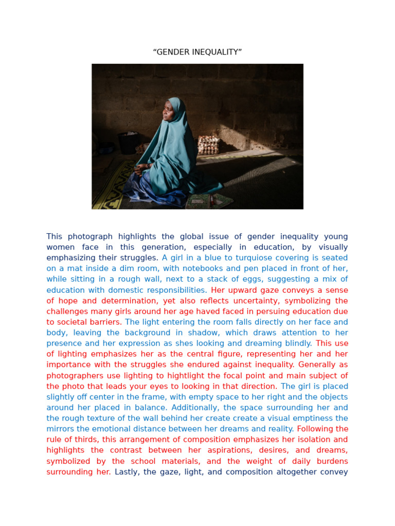 Gender Inequality (Improved Version) | PDF