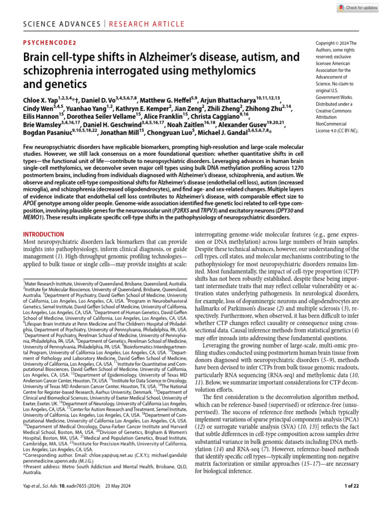 sciadv.adn7655 | PDF | Genome Wide Association Study | Dna Methylation