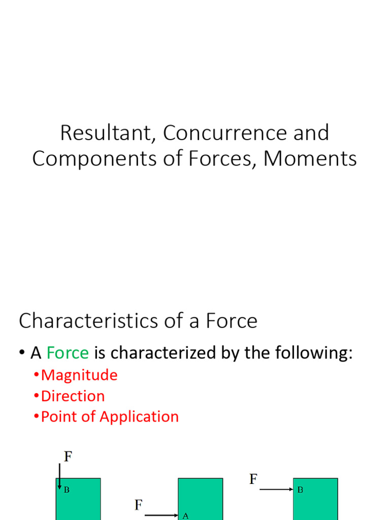 Lecture 2 - Resultant of Force Systems | PDF | Euclidean Vector | Force