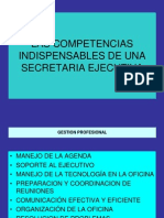 Competencias Secretaria Ejecutiva