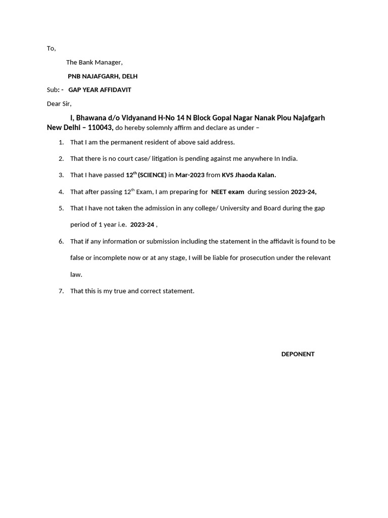 Gap Yaer | PDF