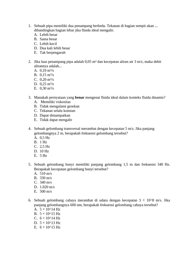 Uas 2 Fisika Xi.f1 | PDF