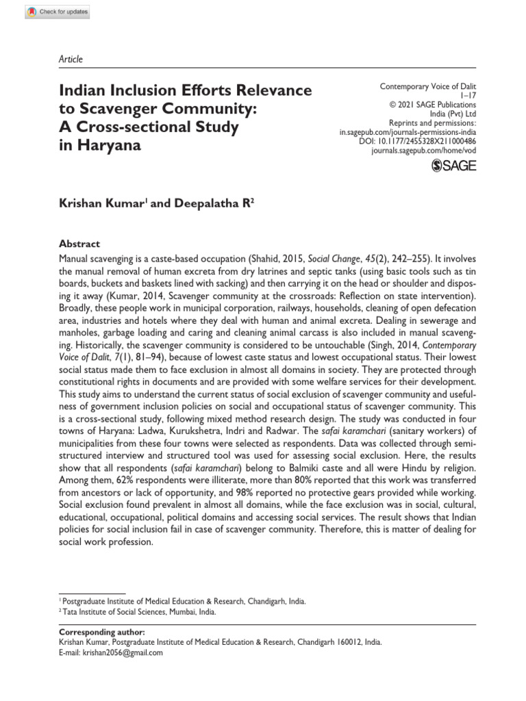 Indian Inclusion Efforts | PDF | Dalit | Caste