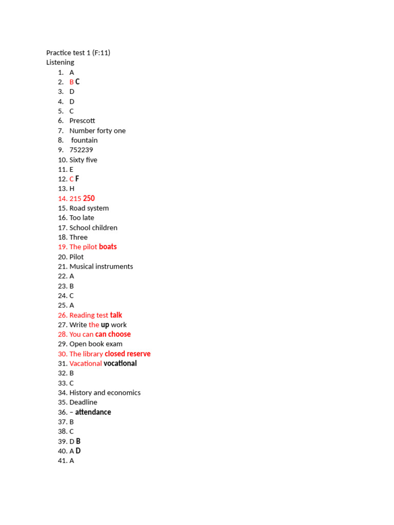 Practice Test 1 | PDF